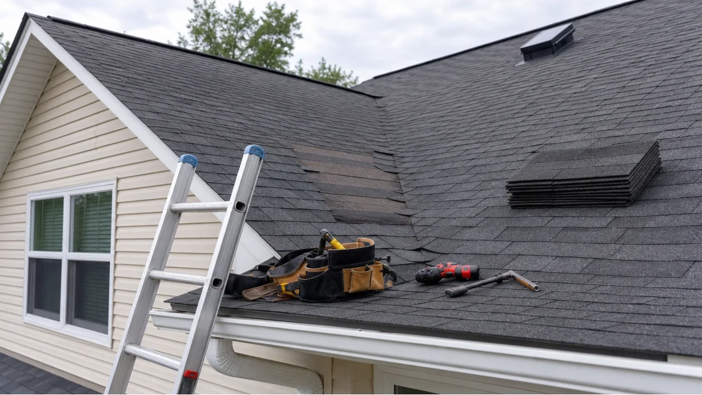 Residential roof repair project detail for homeowner quote planning